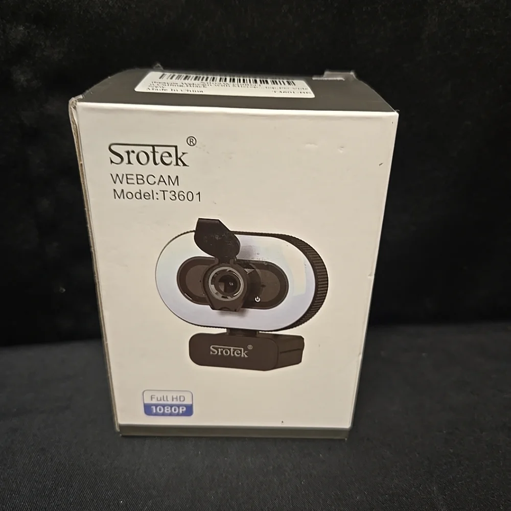 Srotek Webcam Full HD 1080p Model T3601 Plug & Play Built In Mic